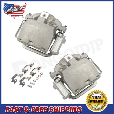 Pinza de freno con par de soportes 2 para Cadillac Escalade Chevy Silverado 1500 trasero Foto 1 de 4