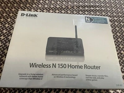 D-Link N150 Home 150 Mbps 4-Port 10/100 Wireless N Router (DIR-601). New Sealed - Image 1 of 3