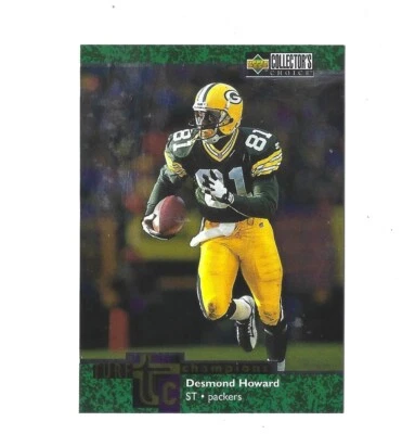 1997 Upper Deck Collector's Choice Turf Champions TC22 Desmond Howard Packers - Image 1 of 2