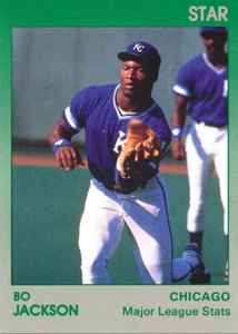 RARO-ODDBALL STAR-GREEN #3 Bo Jackson REALES TIGRES Auburn - Imagen 1 de 1