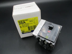 SQUARE D QOB320-1021 3-P 20A 120/240V SHUNT TRIP CIRCUIT BREAKER 'SAMEDAY SHIP' - Picture 1 of 6