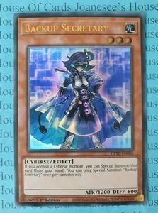 Tarjeta Backup Secretary GFTP-EN088 Ultra Rara Yu-Gi-Oh 1ª Edición Nueva - Imagen 1 de 3