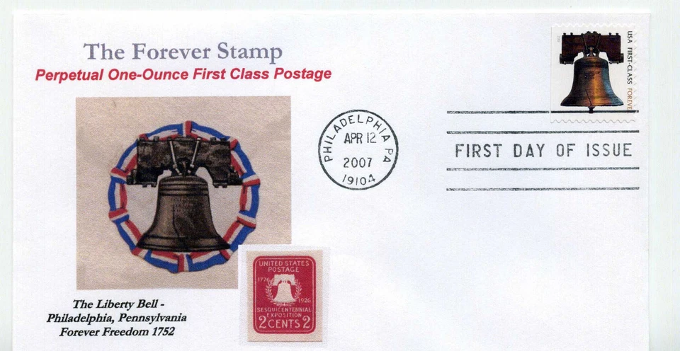 4126 ND (41c) '2007' Forever Stamp, APU, Gilmond/Withers 'B'  FDC - Image 1 of 1