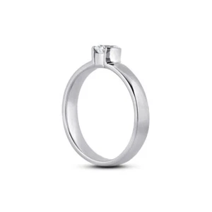 1.20ct F VS2 Round Natural Diamond Platinum Classic Solitaire Engagement Ring - Picture 1 of 8