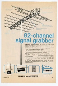 Popular Electronics Magazine Ad TV 82-channel Signal grabber from JERROLD(10/67) - Picture 1 of 1