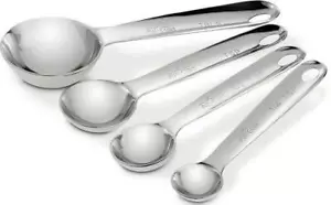 All-Clad 59918 Stainless Steel Measuring Spoon Set, 4-Piece, Silver - Picture 1 of 6