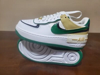 NEW WOMEN'S Nike AF1 SHADOW WHITE/NAVY/MALACHITE DZ1847 102 SZ 6.5 - Image 1 of 4