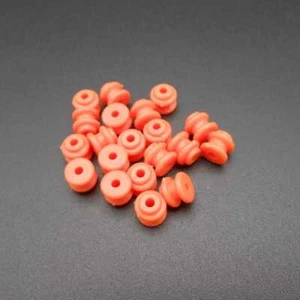Ruedas engranajes de polea de plástico 20 piezas OD 6 mm ID de apertura 2 mm 1,95 mm naranja 5,4 mm 62A - Imagen 1 de 12