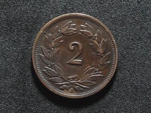 SWITZERLAND 2 RAPPEN 1875 (5829) - Picture 1 of 2