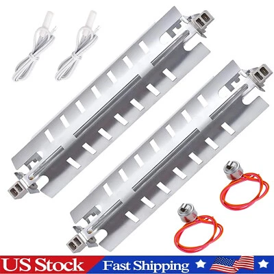 WR51X10055 WR55X10025 WR50X10068 Refrigerator Defrost Heater Kit For GE 2PACK Foto 1 de 4