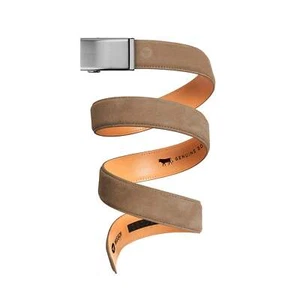 Men's 40mm & 35mm Mission Belt Full-Grain Suede Taupe Collection - Picture 1 of 8