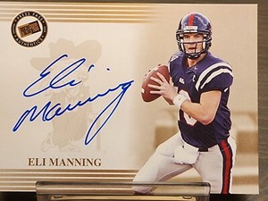 Eli Manning 2004 Press Pass On-Card Auto Autograph Rookie RC Ole Miss Giants 