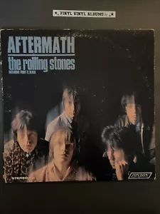 THE ROLLING STONES-AFTERMATH-1966 VINYL LP-ORIG PRESS-VG+-SEE DEMO VIDEO - Picture 1 of 5