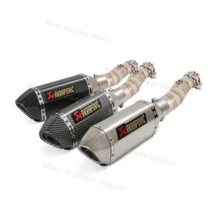 51MM For CFMOTO 450MT 2024 2025 Exhaust System Mid Pipe Slip on Black Muffler - Picture 1 of 12