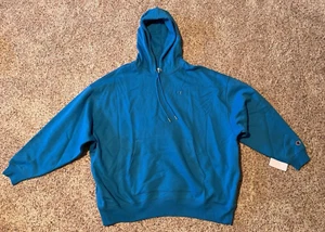 CHAMPION MEN'S OVERSIZED CLASSIC FLEECE HOODIE - NEW PALANTINATE BLUE - MEDIUM - Picture 1 of 2