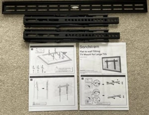 SANDSTROM STL14 TILT TV BRACKET FOR LARGE 42 - 75" TV - "NO SCREWS" - Picture 1 of 7