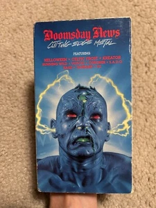 DOOMSDAY NEWS Cutting Edge Metal VHS RARE 1990 Thrash Metal Strand vintage band - Picture 1 of 11