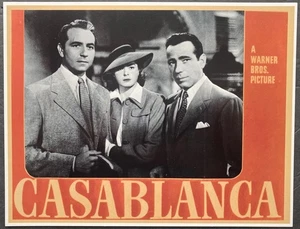 CASABLANCA Paul Henreid Humphrey Bogart Ingrid Bergman 8x10 lobby card 6458 - Imagen 1 de 1