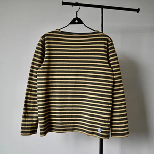 Orcival heavyweight cotton breton basque shirt, made in France, size 3, unisex - Picture 1 of 9
