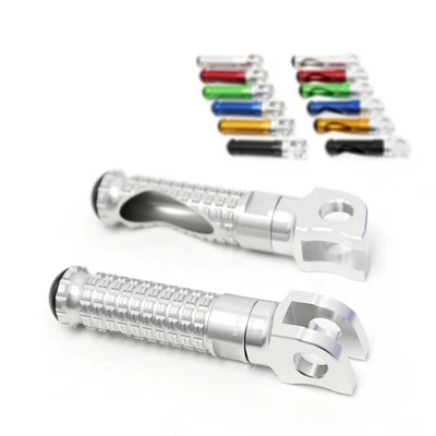 Clavijas delanteras plateadas MPRO Rider para Suzuki GSXR 1000 00 01 02 03 04 Foto 1 de 4