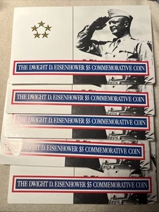 5x The Dwight D Eisenhower Commemorative $5 Coin Issued By Marshall Islands - Picture 1 of 2