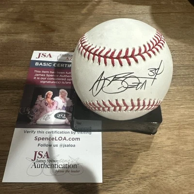 AJ Burnett Certificado de Autenticidad JSA Autógrafo de Grandes Ligas Firmado Béisbol Foto 1 de 2