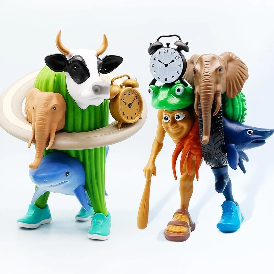 DLISHKA Italian Brainrot Action Figures Set,Funny Collectible for Kids & 2pcs