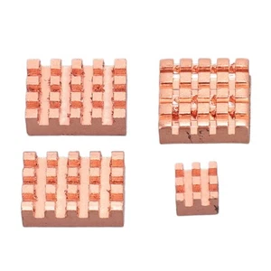 4Pcs Pure Copper Heatsinks For Raspi 5 Dissipate Heat Quickly Silent Profe IDM - Afbeelding 1 van 12
