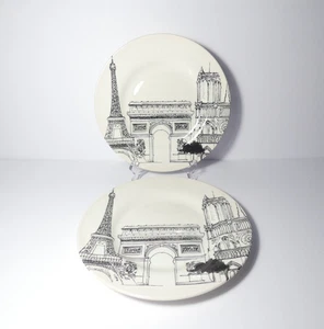 Royal Stafford Paris City Scenes Salat Dessert Teller Eiffelturm - 2er Set - Bild 1 von 19
