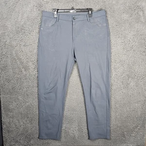 Pantalones Vuori Meta Para Hombres 36 Calce Ajustado Gris Rendimiento Atlético SV430S Modernos Deportivos - Imagen 1 de 10
