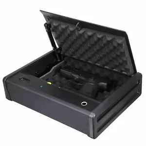 Gun Safe Storage Safe 13.54" x 10.35" Desktop Hidden Drawer Safe Cash Box - Picture 1 of 8