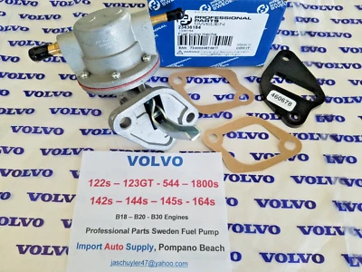 Bomba de combustível e espaçador Volvo P1800S - 122S - 544 - 140's - 164S B18 - B20 com juntas - Imagem 1 de 3