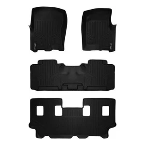 Smartliner Black 1st, 2nd, & 3rd Row Floor Liners for Lincoln Navigator - Picture 1 of 1