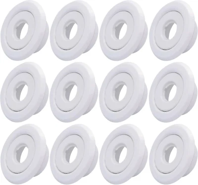 TUNAMAX (12 Pack) 1/2" IPS Fire Sprinkler Escutcheons 3/4" Adjustment Sprinkler Head Cov