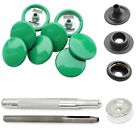 Press Stud 15mm Snaps Fastener Kit Heavy Duty for Bag Leather Craft with Tool