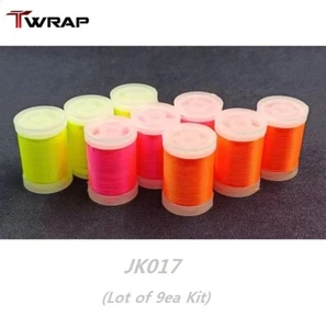 JADRAK T-Wrap Hilos de Envoltura de Nylon Color Neón, Tamaño C (JK017)-lote de Kit 9ea - Imagen 1 de 3