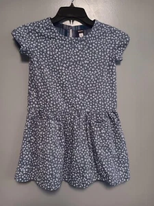 Tea Collection Girls cotton woven short sleeve floral dress size 7 - Picture 1 of 5
