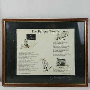 The Furious Twelfth Framed Poem by Christopher Curtis Illus. by John Tickner - Picture 1 of 10