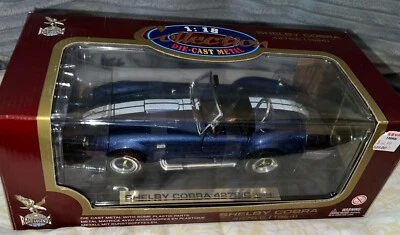 Road Legends 1:18 1964 SHELBY COBRA  427 S/C  DieCast Metal Car NIB Blue - Изображение 1 из 4