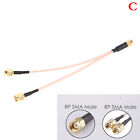 SMA to 2X SMA Male Female Y type Splitter Combiner Jumper Cable Pigt--f TsLIA QF