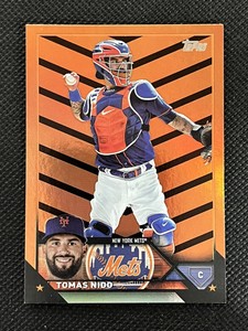 2023 Topps Update Tomas Nido ORANGE & BLACK FOIL #US105 New York Mets