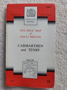 Ordnance Survey Map Carmarthen And Tenby - Picture 1 of 6