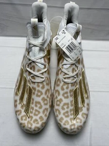 ADIDAS ADIZERO X ANNIVERSARY Men's Football Cleats SZ 18 Cheetah GOLD New EH3472 - Picture 1 of 5
