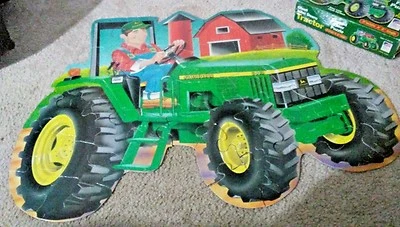  Tractor/Logo  Shaped Floor Puzzle 34 Pcs # 265 Ages3+ Giant 3x2' Education - Image 1 of 4