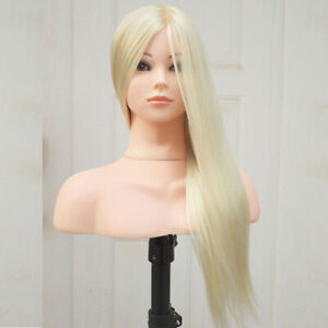 Mannequin Head with Shoulder Model for Hairdressing Training Hairstyle Practice
