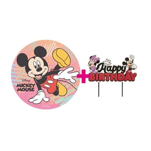 Set 2 topper per torta e cake topper Topolino - Foto 1 di 5