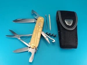 2016 Victorinox Climber Limited Edition 24K Gold Brazil Olympic Games Multi Tool - Picture 1 of 9