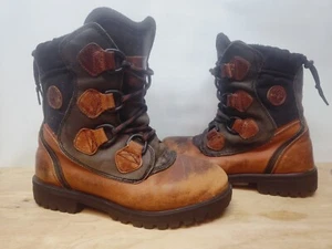 Rare Vintage Timberland 77013 Leather Winter Snow Boots Waterproof Men’s 9 M US - Picture 1 of 6