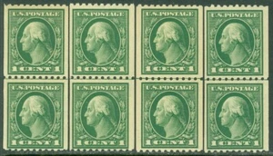EDW1949SELL: USA 1914 Scott #441. 4 Leinenpaare. Fine-Very Fine, MNH. Katze 70,00 € - Bild 1 von 2