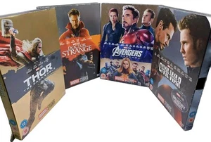 Marvel 4 Film Bundle Iron Man Captain America Thor Doctor Strange Avengers - Picture 1 of 18